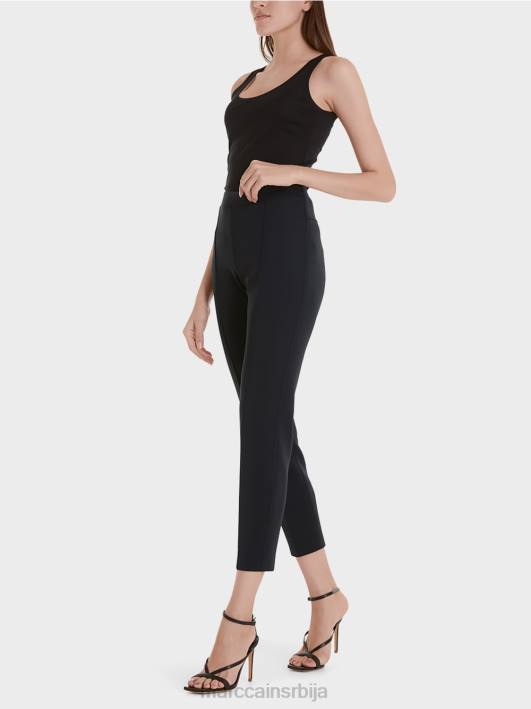 панталоне од растезљивог дреса Marc Cain D688737 поноћно плава одећу