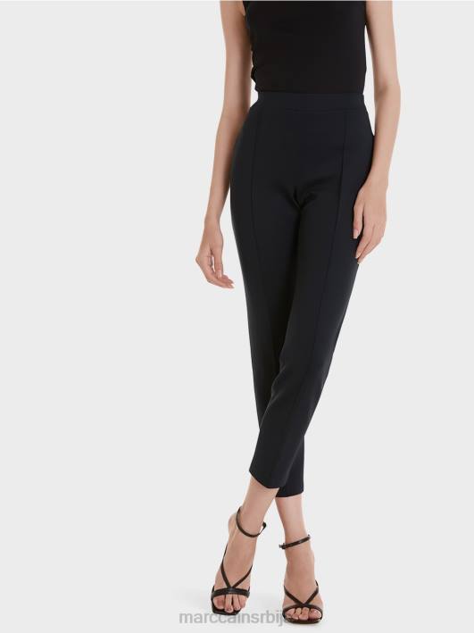 панталоне од растезљивог дреса Marc Cain D688737 поноћно плава одећу