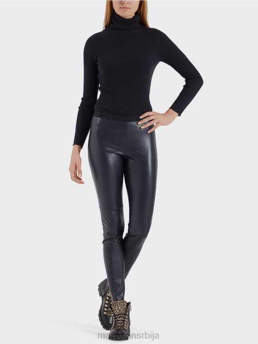 хеланке од вештачке коже Marc Cain D688744 поноћно плава одећу