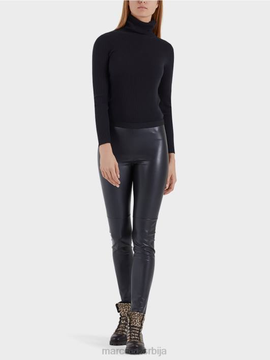 хеланке од вештачке коже Marc Cain D688744 поноћно плава одећу