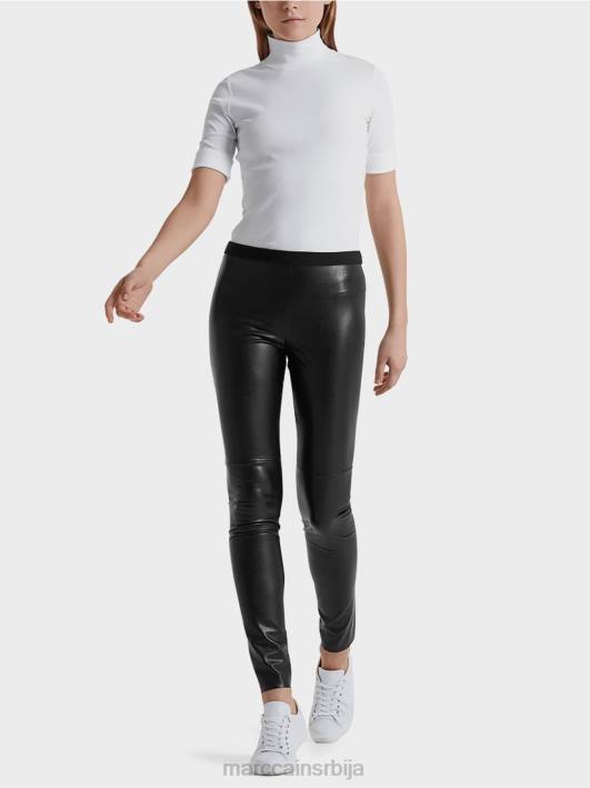 хеланке од вештачке коже Marc Cain D688745 црн одећу