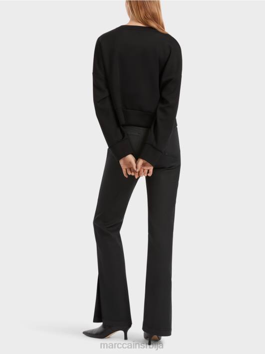 дуксерица са цветном апликацијом Marc Cain D6881221 црн одећу