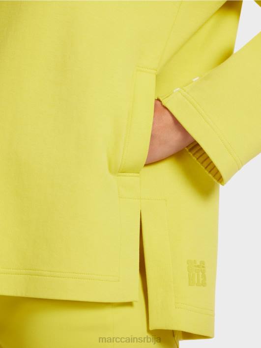 женствена дуксерица са капуљачом Marc Cain D6881227 зелени сумпор одећу