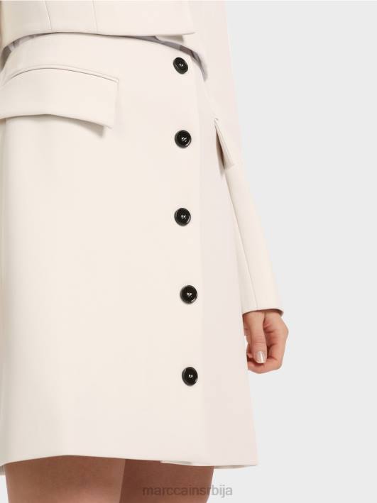 мини сукња са копчом Marc Cain D688459 дим одећу