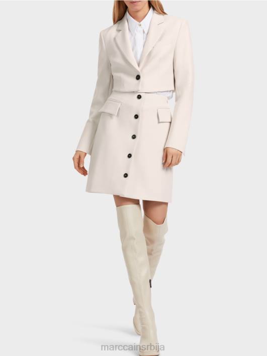 мини сукња са копчом Marc Cain D688459 дим одећу