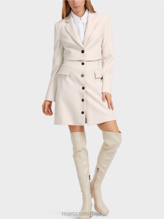 мини сукња са копчом Marc Cain D688459 дим одећу