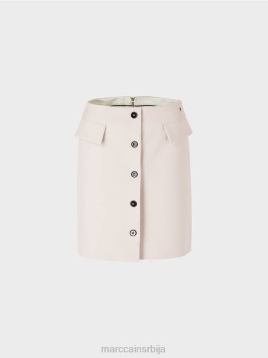 мини сукња са копчом Marc Cain D688459 дим одећу