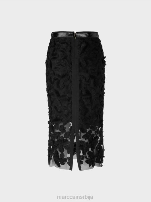 елегантна миди сукња Marc Cain D688460 црн одећу