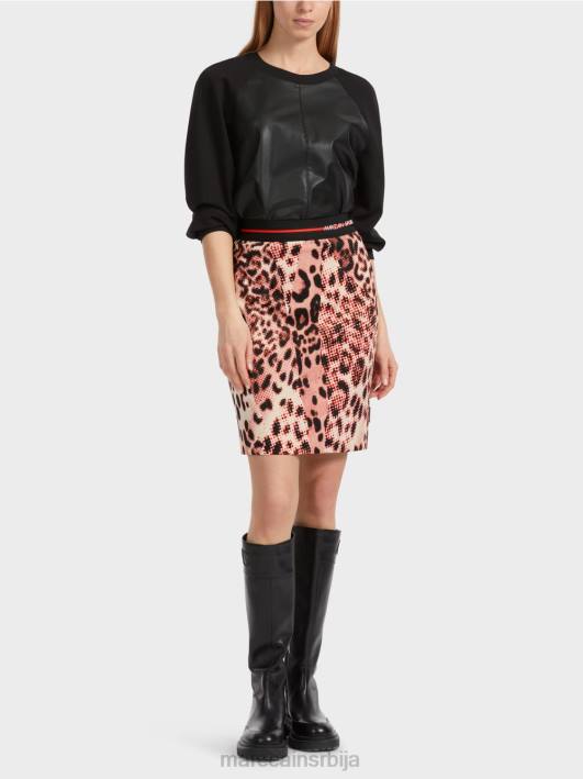 мини сукња са лео принтом Marc Cain D688461 цампари одећу