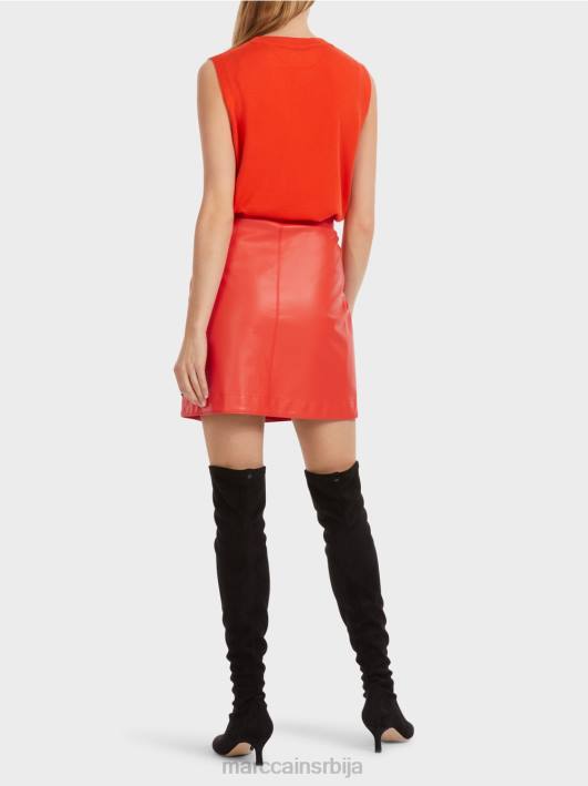 кратка сукња од забавне коже Marc Cain D688462 цампари одећу