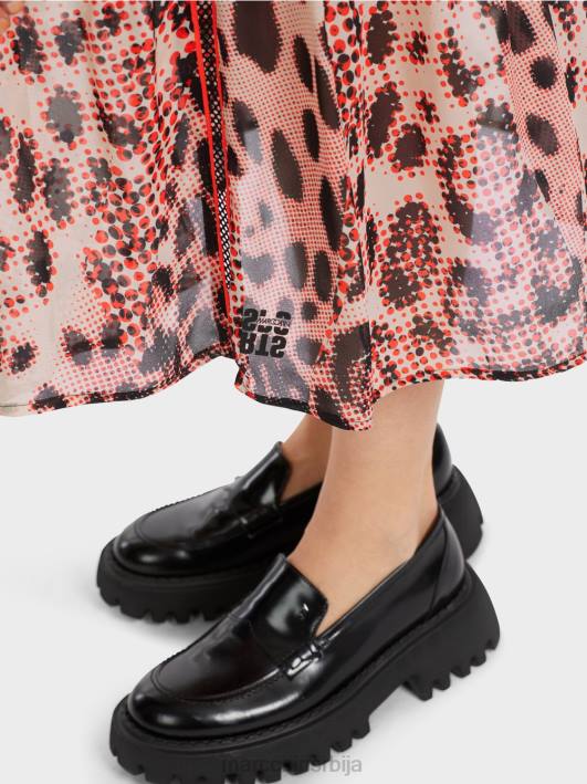 дуга слојевита сукња са лео принтом Marc Cain D688464 цампари одећу