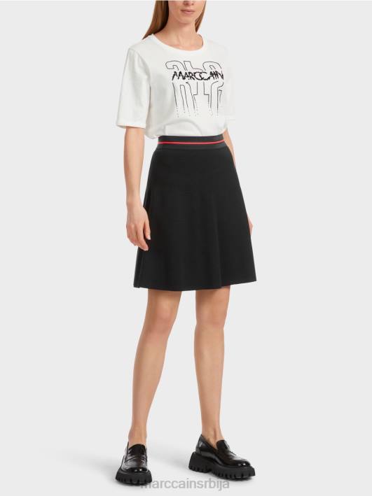 мини сукња "преиспитамо заједно". Marc Cain D688465 црно и бело одећу