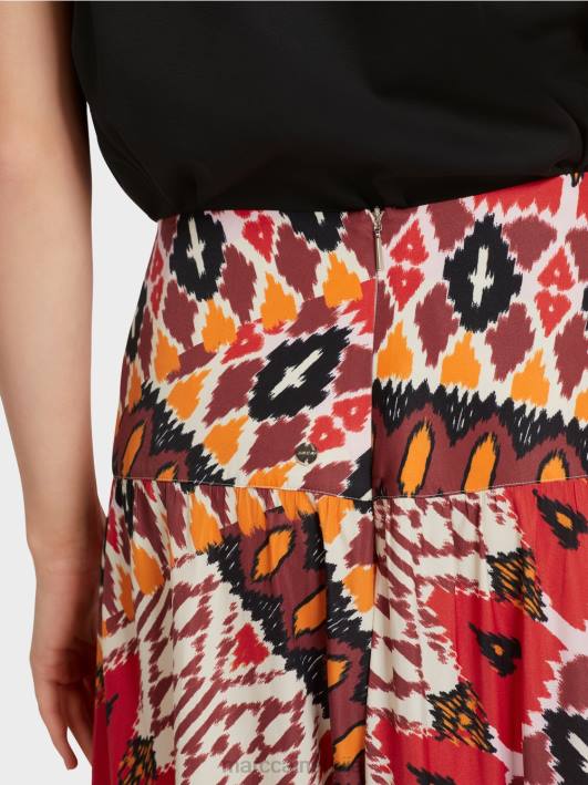 сукња са штампом Marc Cain D688478 Бордо одећу