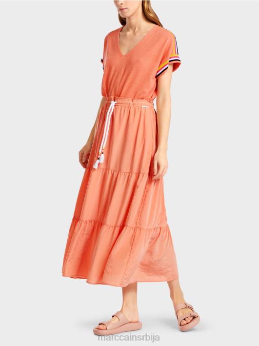 волан сукња са гајтаном Marc Cain D688480 светла теракота одећу