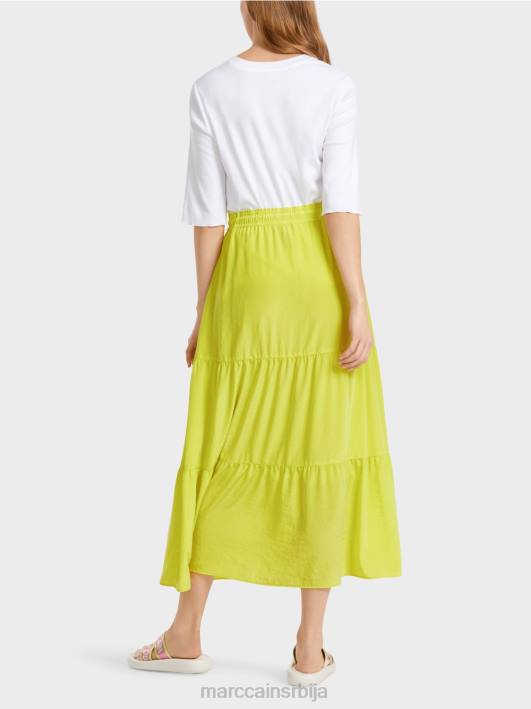 волан сукња са гајтаном Marc Cain D688482 лагана лимеада одећу
