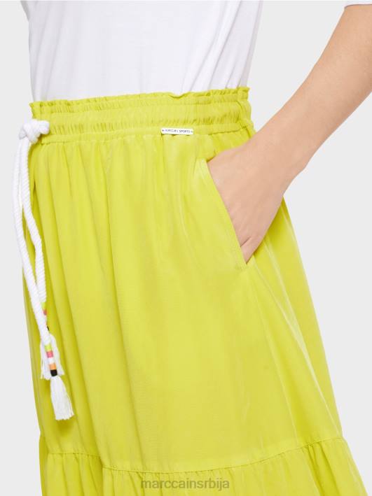 волан сукња са гајтаном Marc Cain D688482 лагана лимеада одећу