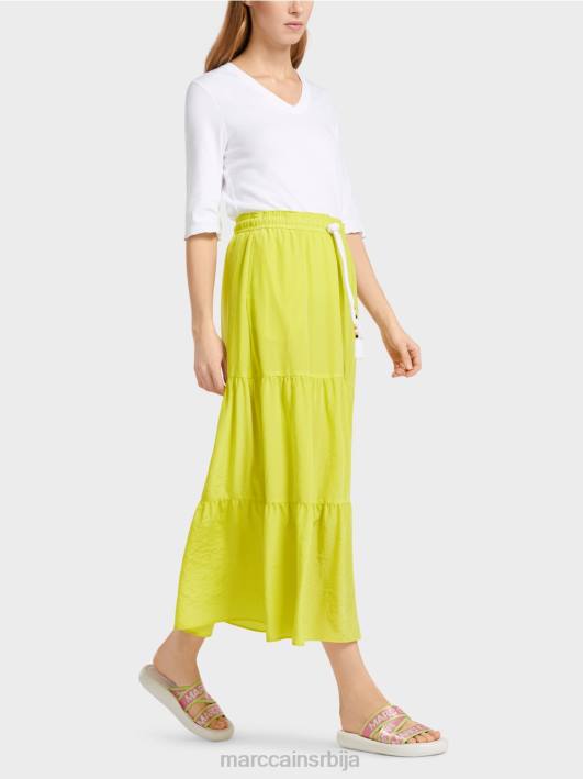 волан сукња са гајтаном Marc Cain D688482 лагана лимеада одећу