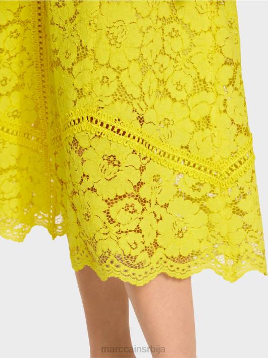 сукња од чипке Marc Cain D688484 лимун зелена одећу