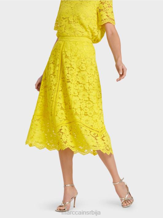 сукња од чипке Marc Cain D688484 лимун зелена одећу