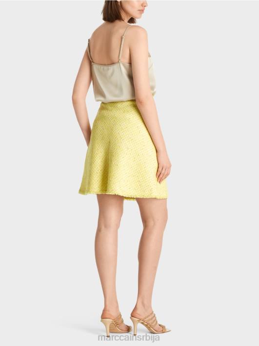 лепршава миница од букле Marc Cain D688485 лимун зелена одећу