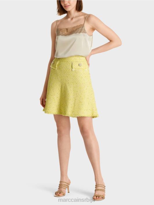 лепршава миница од букле Marc Cain D688485 лимун зелена одећу