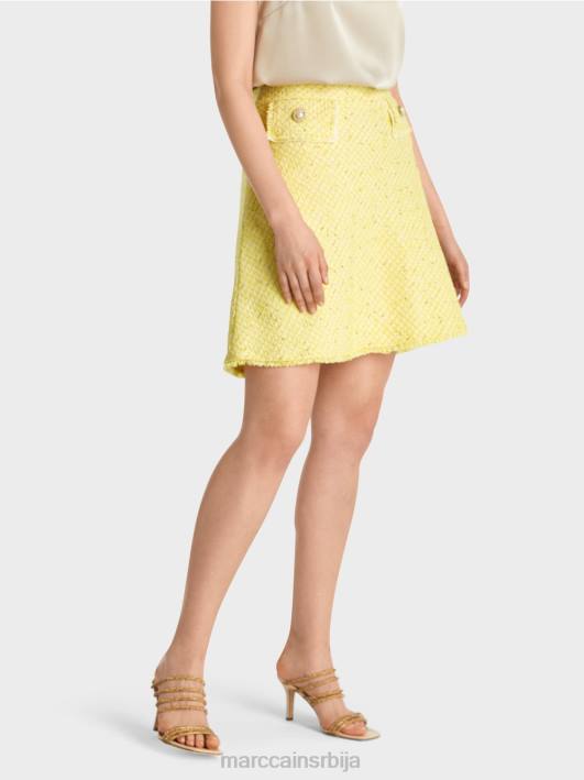 лепршава миница од букле Marc Cain D688485 лимун зелена одећу