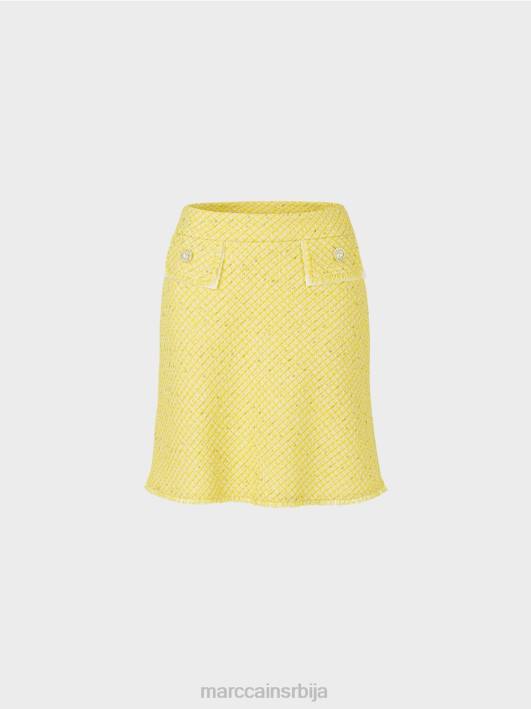 лепршава миница од букле Marc Cain D688485 лимун зелена одећу