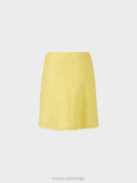 лепршава миница од букле Marc Cain D688485 лимун зелена одећу