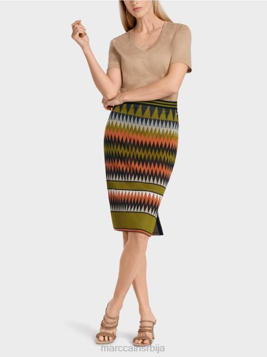 уска сукња "плетена у немачкој" Marc Cain D688487 дубоко маслинасто зелено одећу
