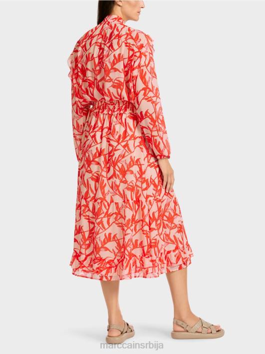 флоунце сукња са цветним узорком Marc Cain D688500 јарки тен одећу