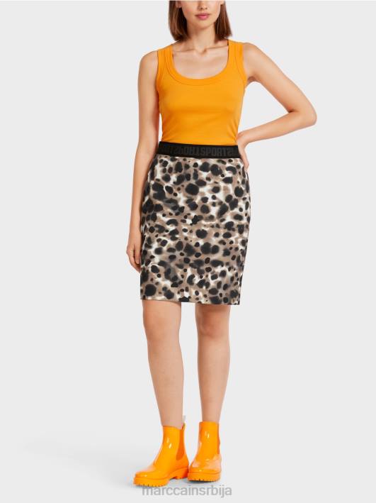мини сукња у леопард принту Marc Cain D688504 лагана кафа одећу
