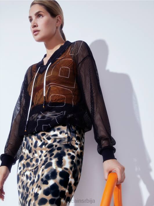 мини сукња у леопард принту Marc Cain D688504 лагана кафа одећу