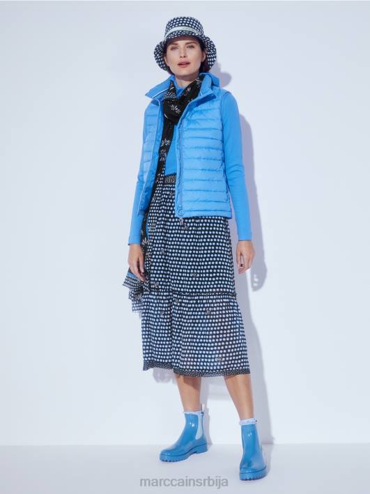 широка сукња на точкице од вискозе Marc Cain D688505 црн одећу