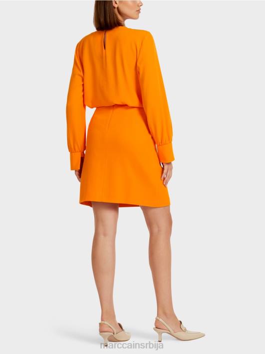 слим-фит сукња са украсним мц ланцем Marc Cain D688512 јасно наранџаста одећу