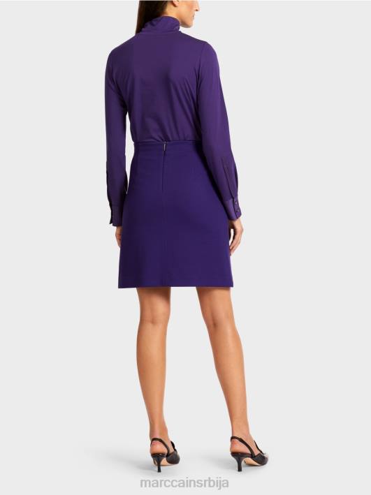 слим-фит сукња са украсним мц ланцем Marc Cain D688514 краљевски пурпур одећу