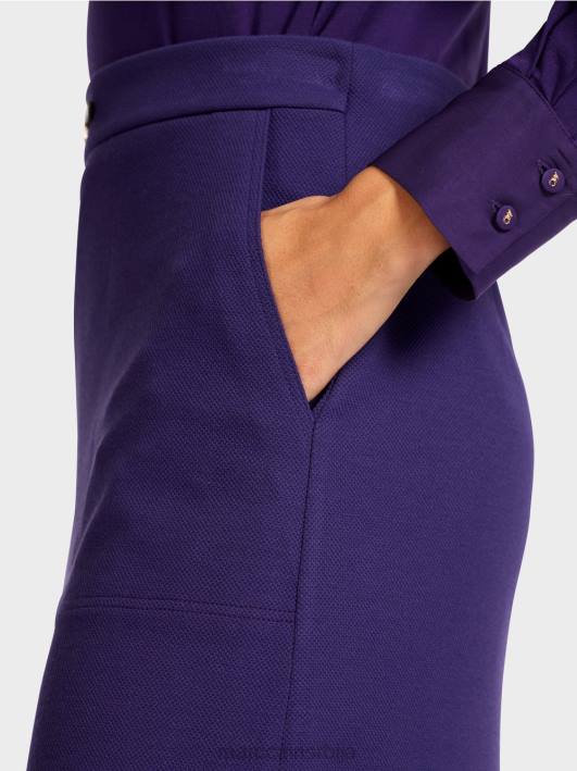 слим-фит сукња са украсним мц ланцем Marc Cain D688514 краљевски пурпур одећу