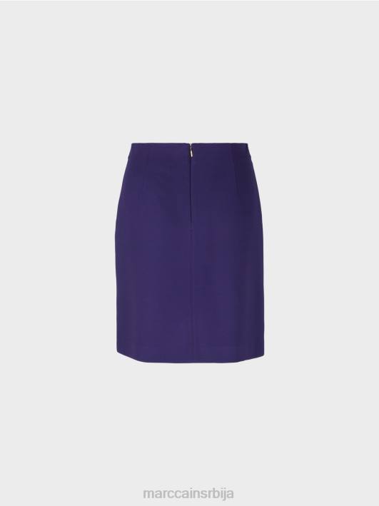 слим-фит сукња са украсним мц ланцем Marc Cain D688514 краљевски пурпур одећу