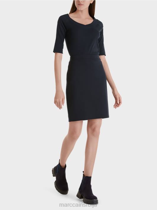 растезљива сукња од дреса Marc Cain D688516 поноћно плава одећу