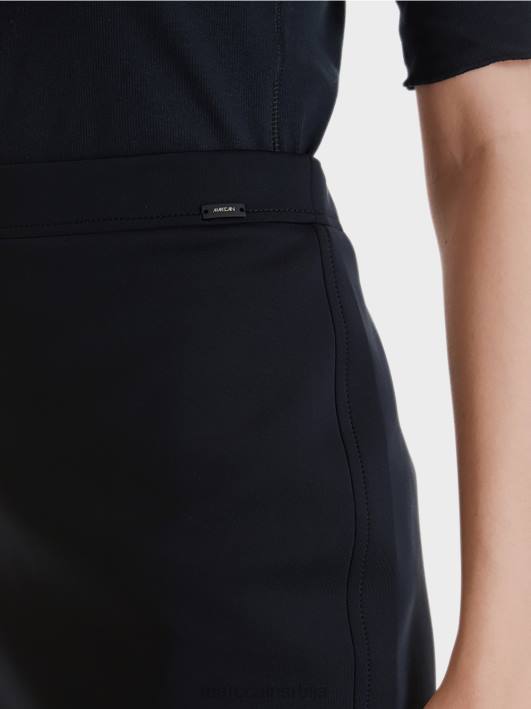 растезљива сукња од дреса Marc Cain D688516 поноћно плава одећу