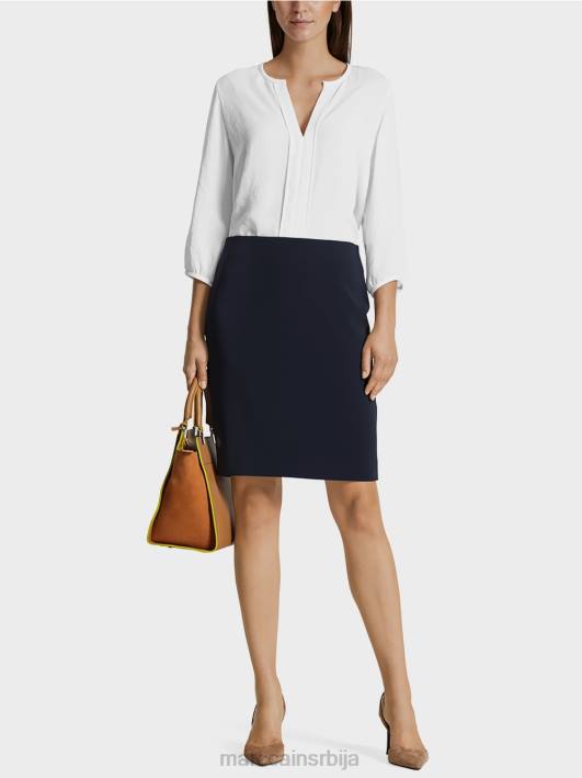 креп сукња Marc Cain D688517 поноћно плава одећу