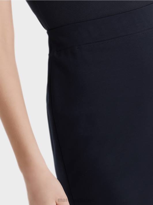 сукња до колена Marc Cain D688518 поноћно плава одећу