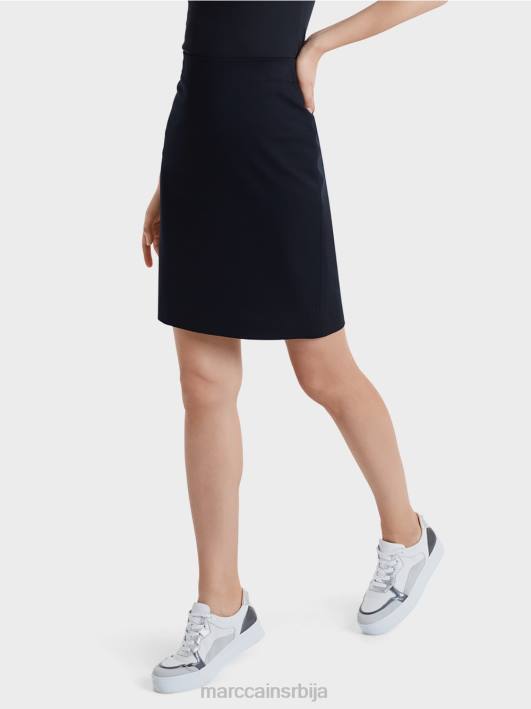 сукња до колена Marc Cain D688518 поноћно плава одећу