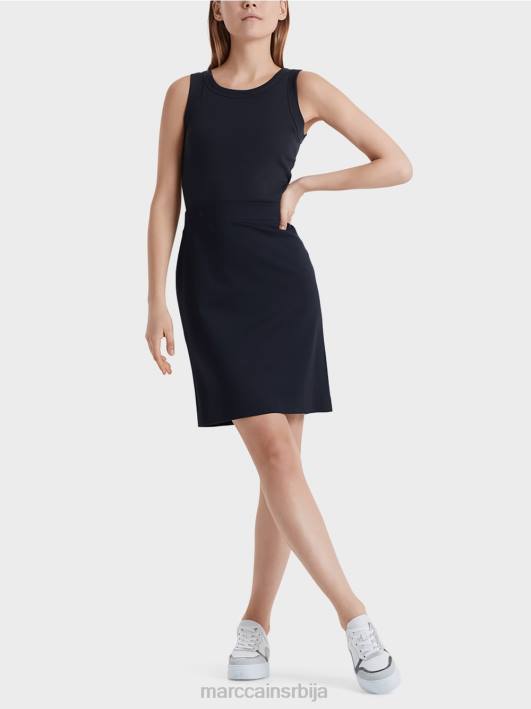 сукња до колена Marc Cain D688518 поноћно плава одећу