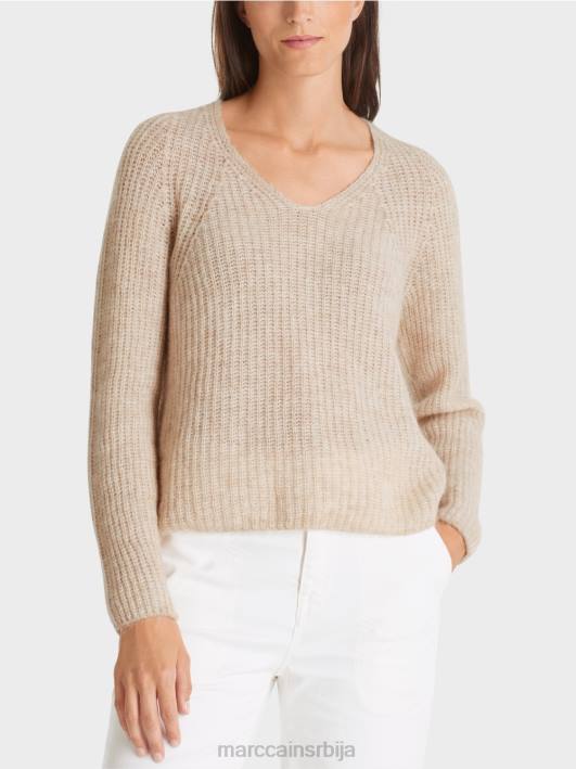 в-џемпер 100% произведен у Немачкој Marc Cain D6881057 бадемово млеко одећу
