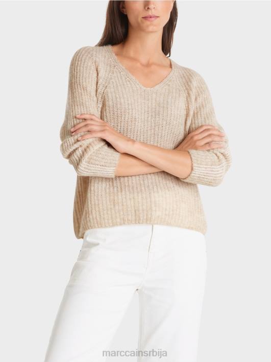 в-џемпер 100% произведен у Немачкој Marc Cain D6881057 бадемово млеко одећу