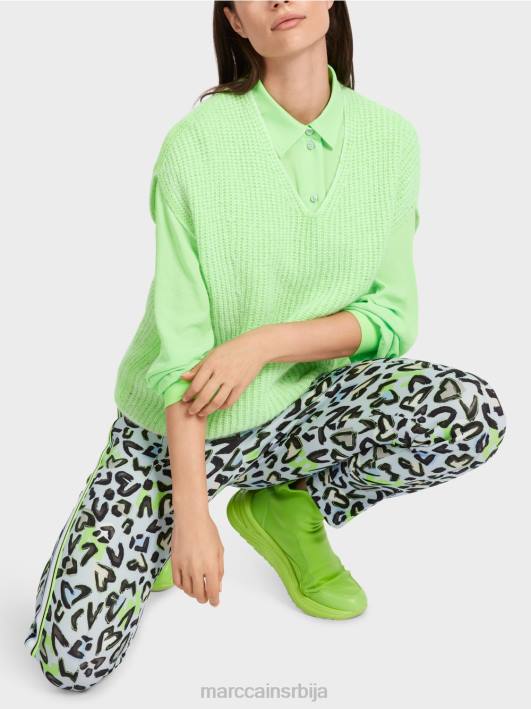 клизач 100 % произведен у Немачкој Marc Cain D6881095 светло шокантно зелено одећу