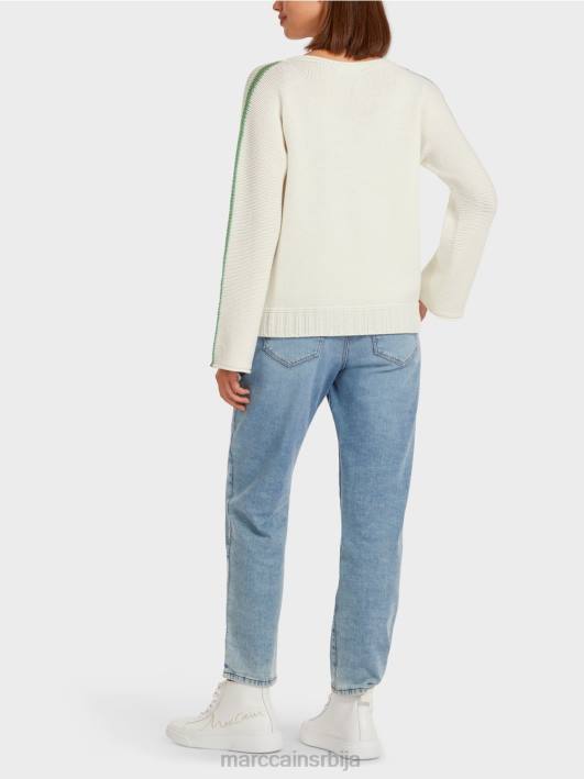 леопард џемпер 100% произведен у Немачкој Marc Cain D6881199 маховина зелена одећу