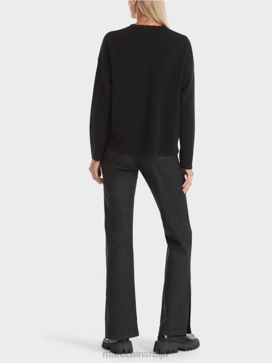 џемпер - плетен у Немачкој Marc Cain D6881035 црн одећу