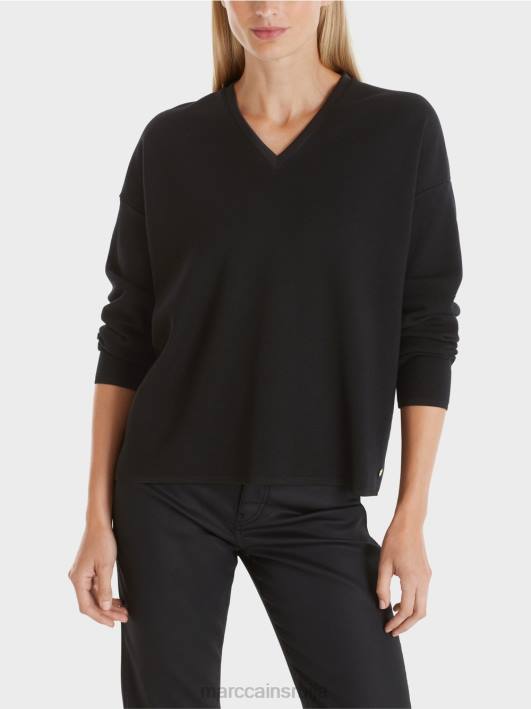 џемпер - плетен у Немачкој Marc Cain D6881035 црн одећу