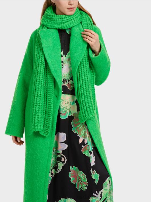 ребрасти шал плетени у немачкој Marc Cain D6881036 тамно зелена јабука одећу